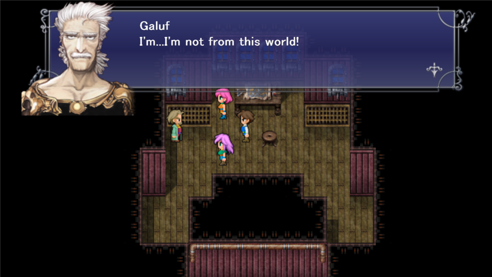 Also, the game never addresses how/why Galuf's people use meteors to travel space.