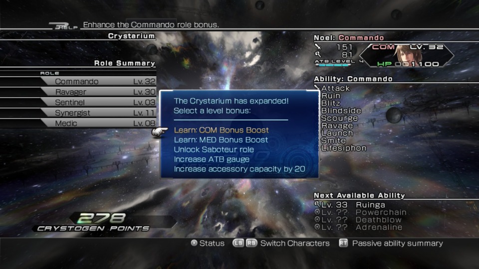 Some of these upgrades are certainly odd, but there being real significant choices on XIII-2's Crystarium, is a major improvement. 