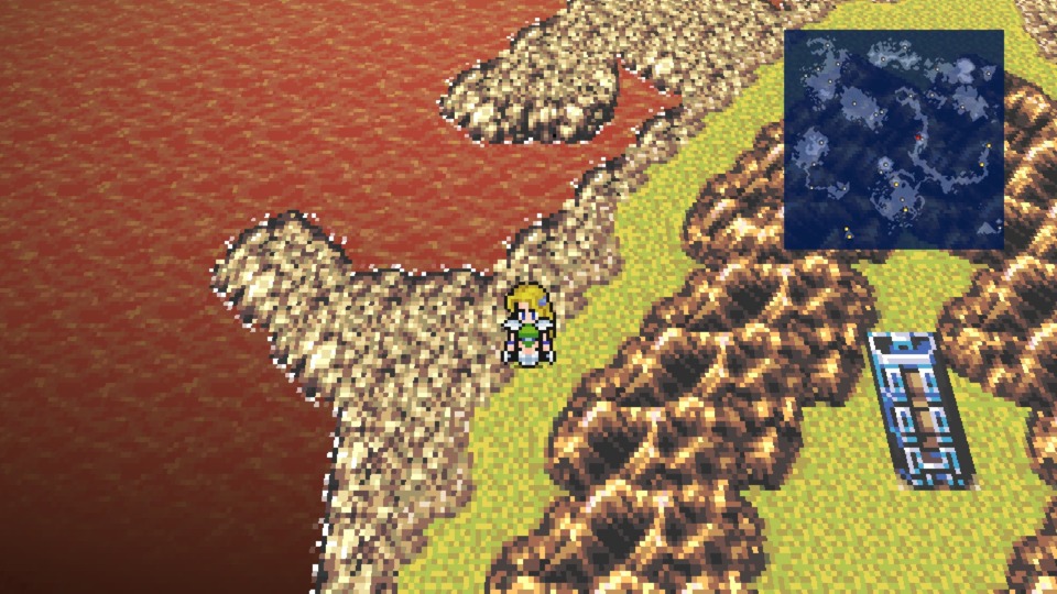 Maybe other FF6 fans can back me up, but this version of the World of Ruin looks brighter. 