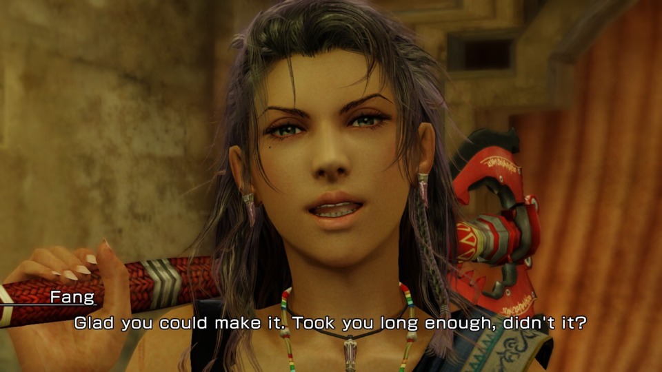 For once I am glad to see a face I remember from Final Fantasy XIII. 