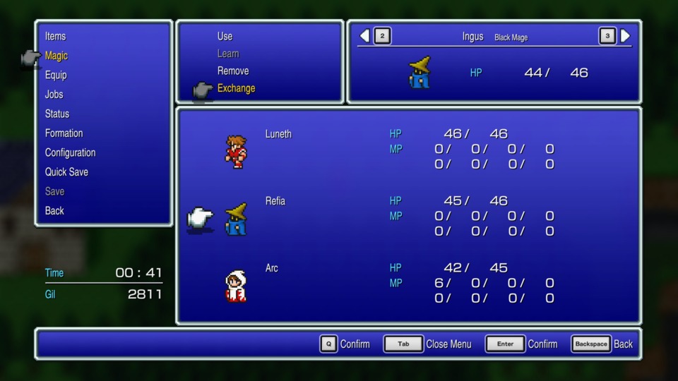 The gang's all here in Final Fantasy III!