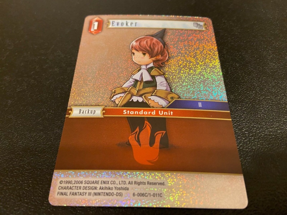 Even the Final Fantasy Trading Card Game could not be bothered to make the Evoker not a pile of mindless crap. It's just mindless 1-1 canon fodder. 