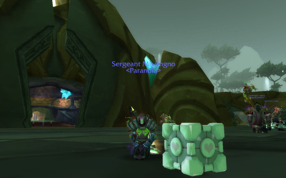 companion cube pet in WoW is ftw