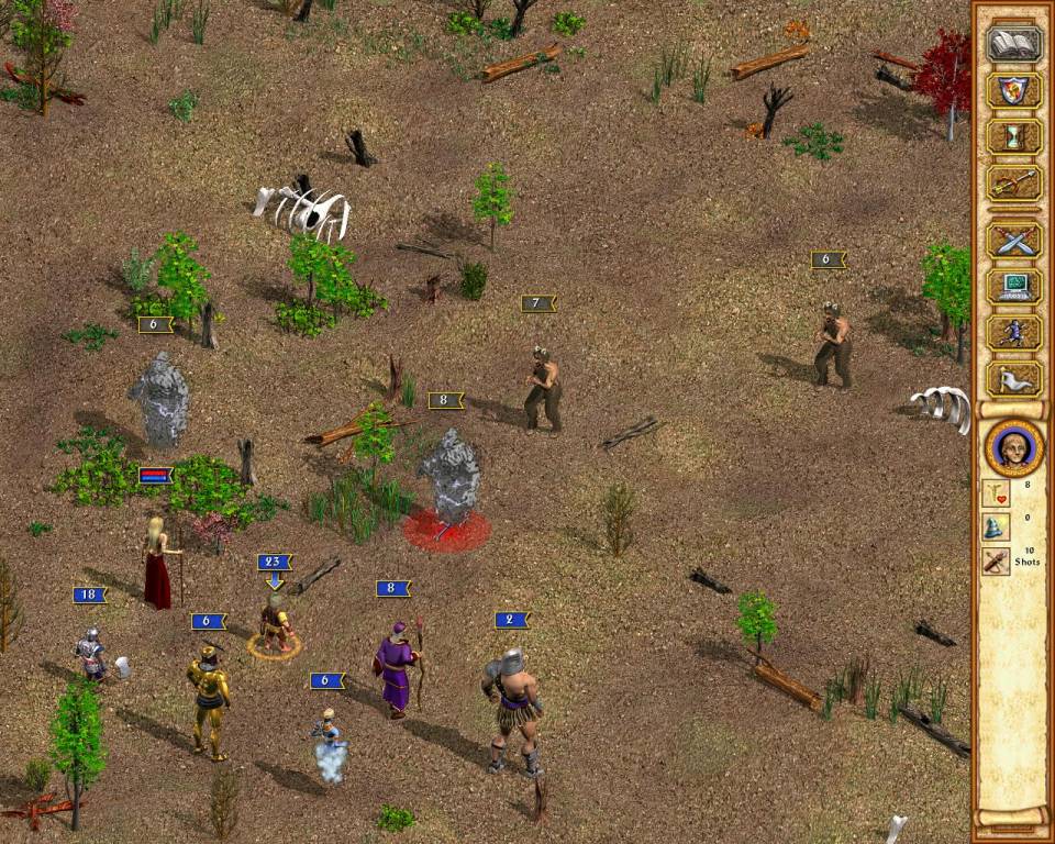      Heroes IV. Dude. What the hell is going on? On a side note, the isometeric battlefield kind of sucked because it ditched the hex grid of the prior games     