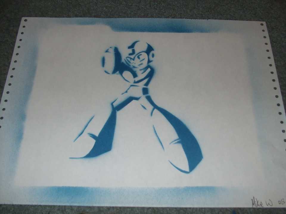 It a Mega Man Stencil I made