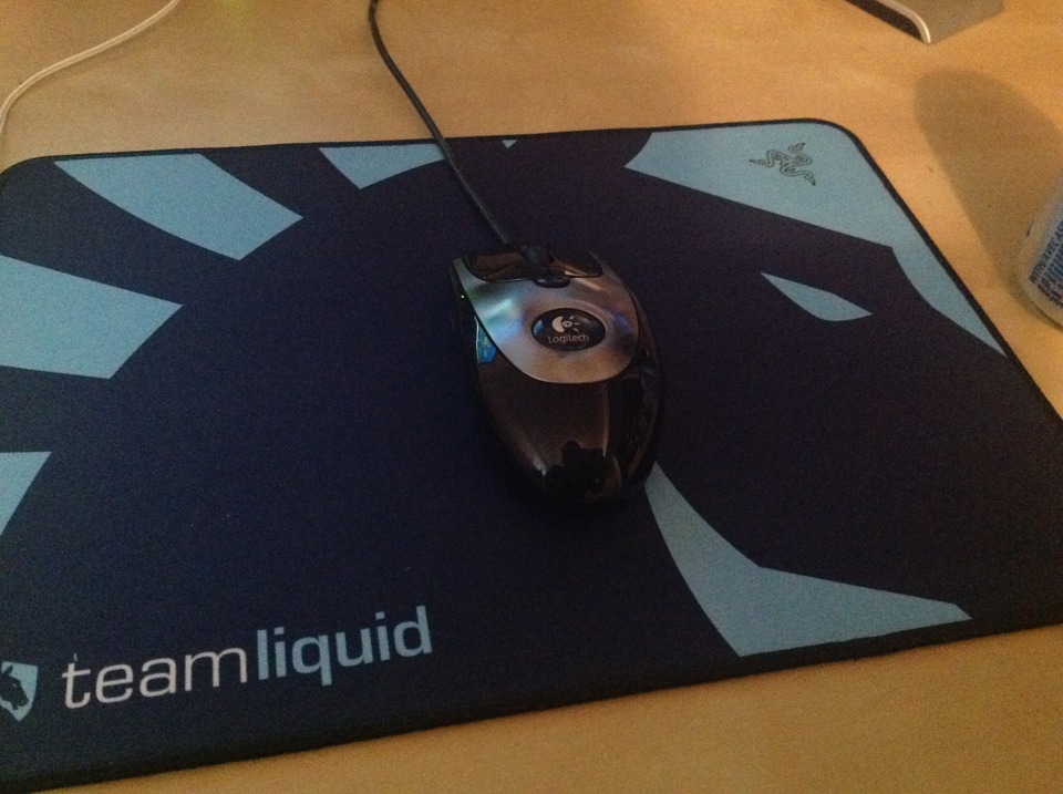 Crappy iPad picture of my mouse. Yay for not adjusting settings!