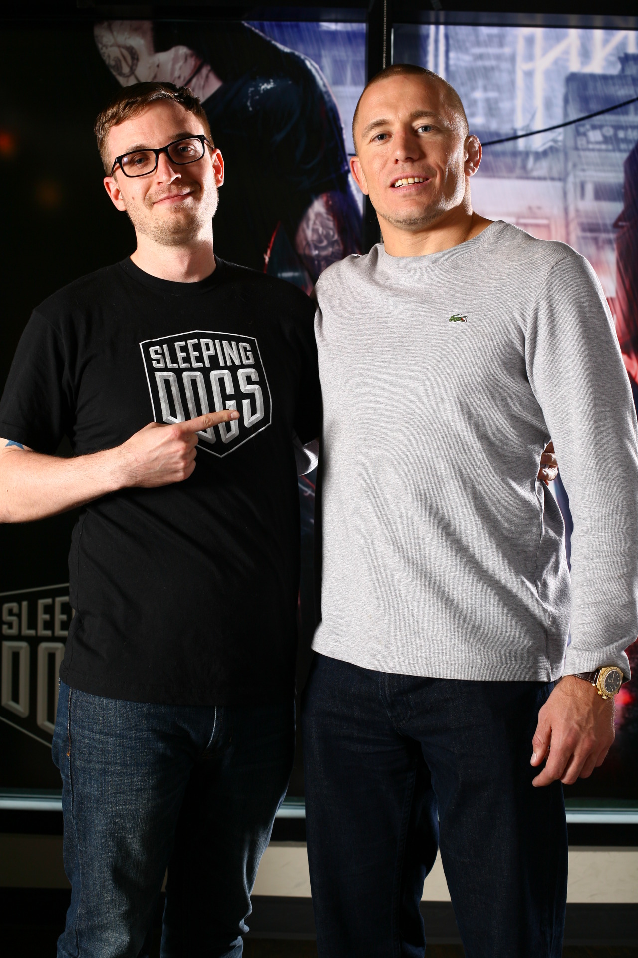 Me with GSP (nicest professional athlete ever)