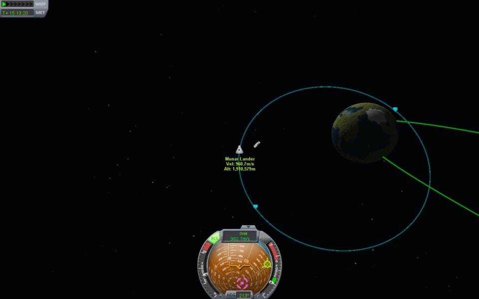 There is some debri you can see to the right of the capsule, it's path actually syncs up on the part of the orbit closest to the planet, so far no collision...