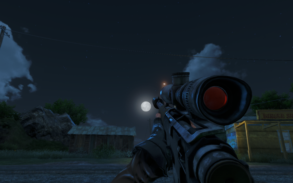 I think every game that has guns and a moon is a game I've attempted to shoot the moon in, ever since that GTA game where the moon gets bigger?
