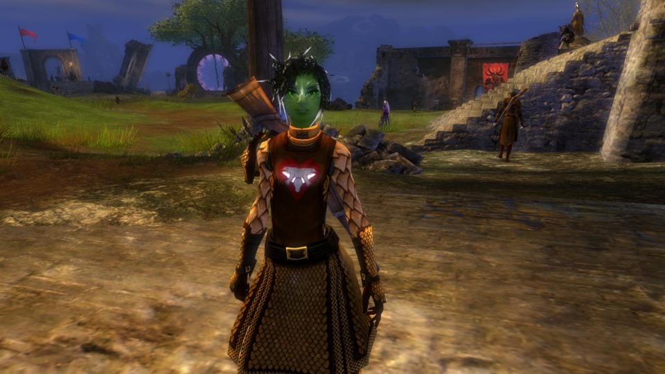 My Sylvari raising awareness for mutated Quaggan. It's a real issue. Well, so I am told.