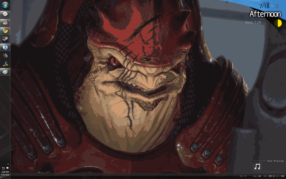  Wrex is waiting for the Dark Hour.