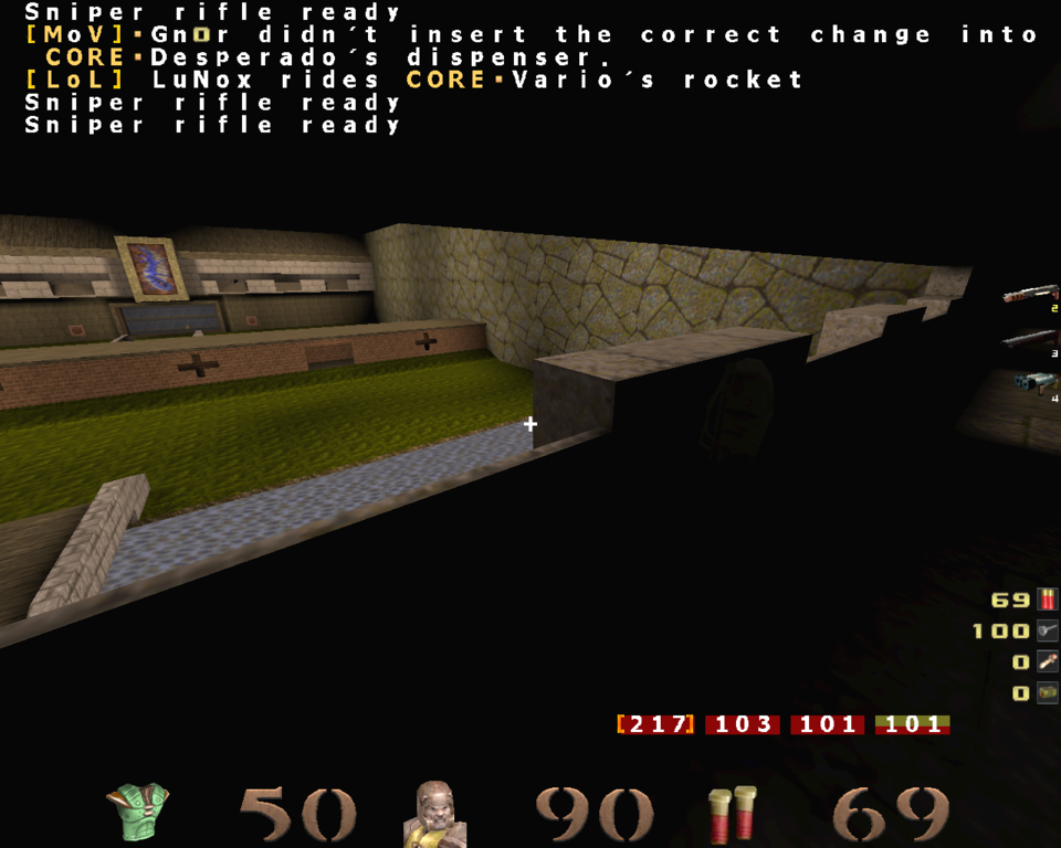 Same game a few years later with GL in 1280x1024 (the screenshot is from 2000, I still played in 320x200 though). 