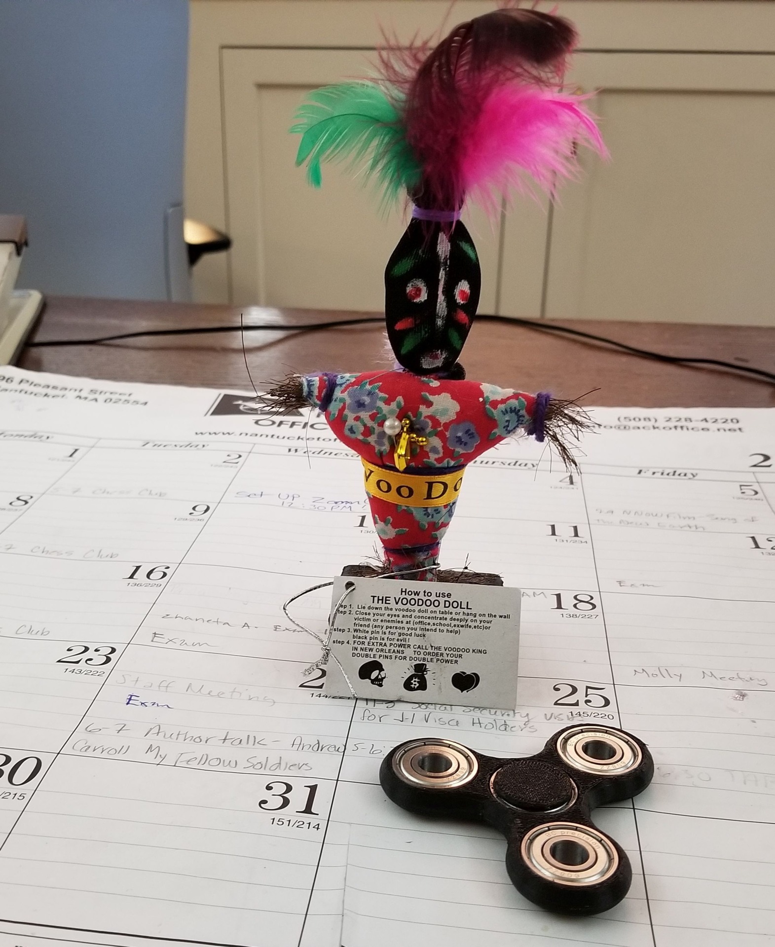 Yeah, I have a voodoo doll on my desk too...doesn't everyone?