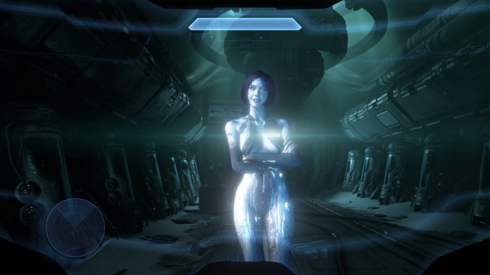Cortana is pretty much naked at all times, whereas John never even takes his helmet off. And that's the least odd thing about this couple.