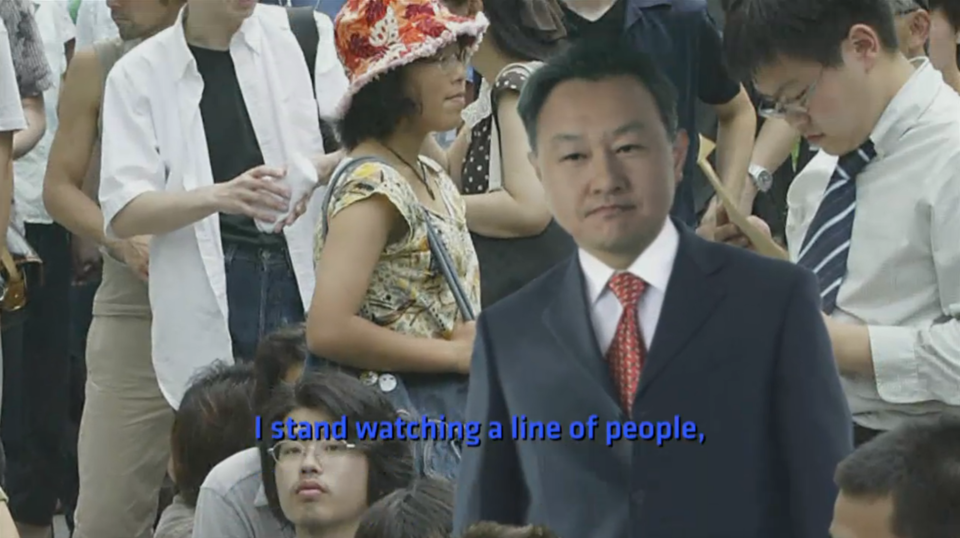 Photoshopped Shuhei Yoshida was revealed to always be watching at every PlayStation launch event ever held. 