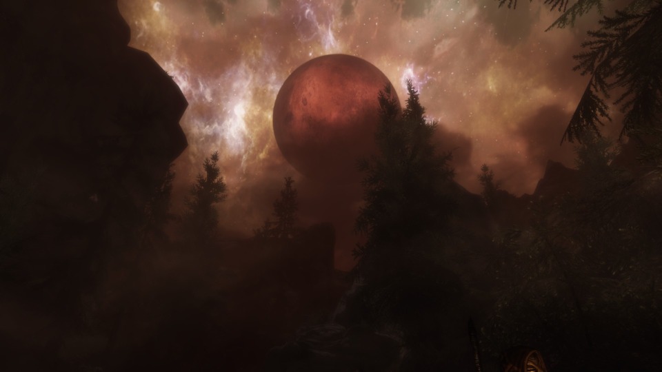 This is a great quest in Skyrim. The 'blood moon' is a really striking visual.