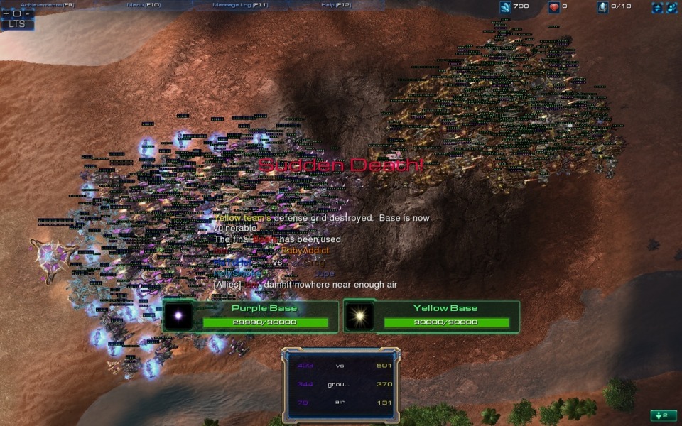  Final battle in Desert Strike on SC 2. My team is on the left. Also we won :D -Ghooble