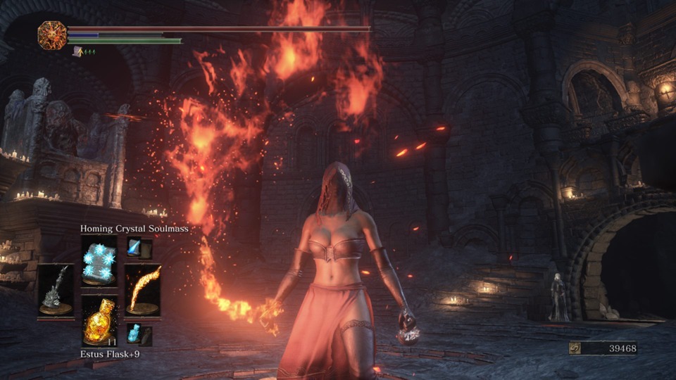 Even Dark Souls has one sexy outfit. I like to imagine it's the work of the guy who designed Gwynevere.