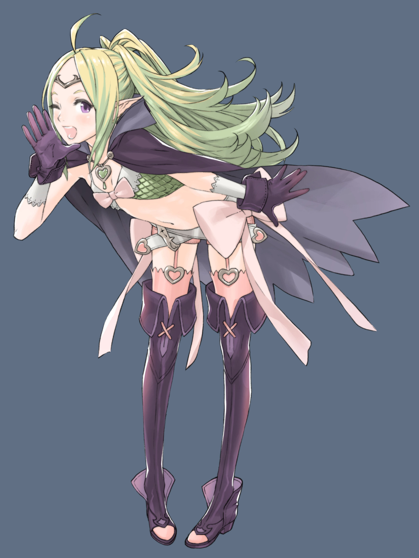 And Japan strikes again with fetishizing little girls. But it's okay! Nowi is over 1000 years old! *eyeroll* 