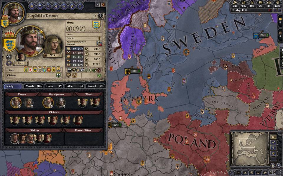 Three years into King Erik I rule