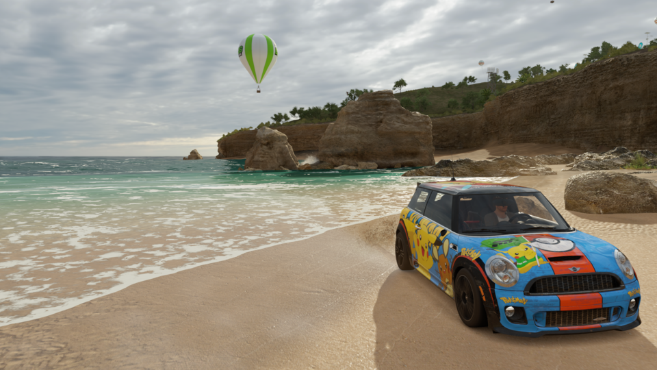 This is a beach type Pokecar!