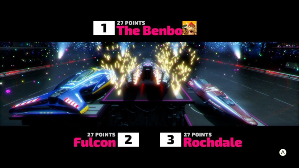Launch games get graded on a generous curve, like I was here when I was granted the championship even though I was tied with two AI racers.