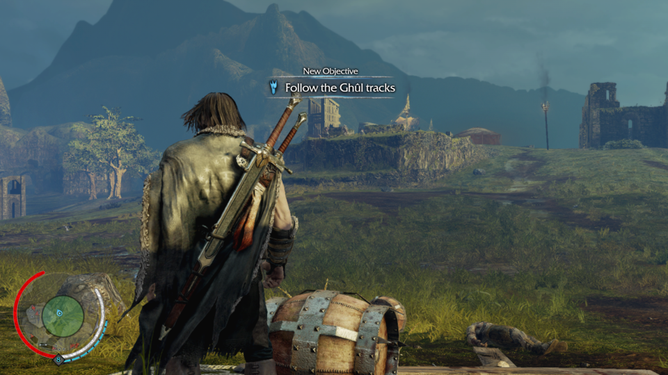 This is Talion. He is generic. See that mountain? You can't go there. The game's two maps are small for a modern open world game.