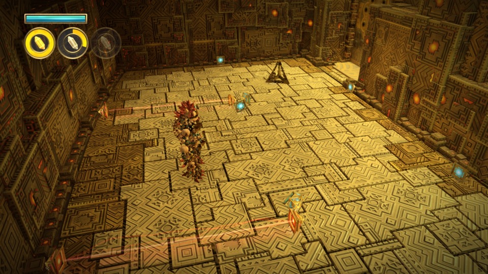 That little pyramid thing is full of relics. That you have to surrender to get through the door behind it. This happens all the time in this area. 