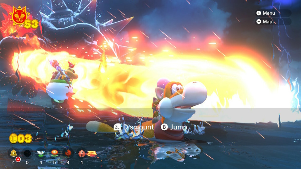 Donkey Kong Tropical Freeze got a new character to play with. Super Mario 3D World got....this. Why? 