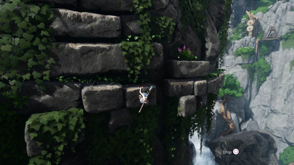 There's also Uncharted style climbing. It's...fine. It's always fine. Why does every game have to have this now? 