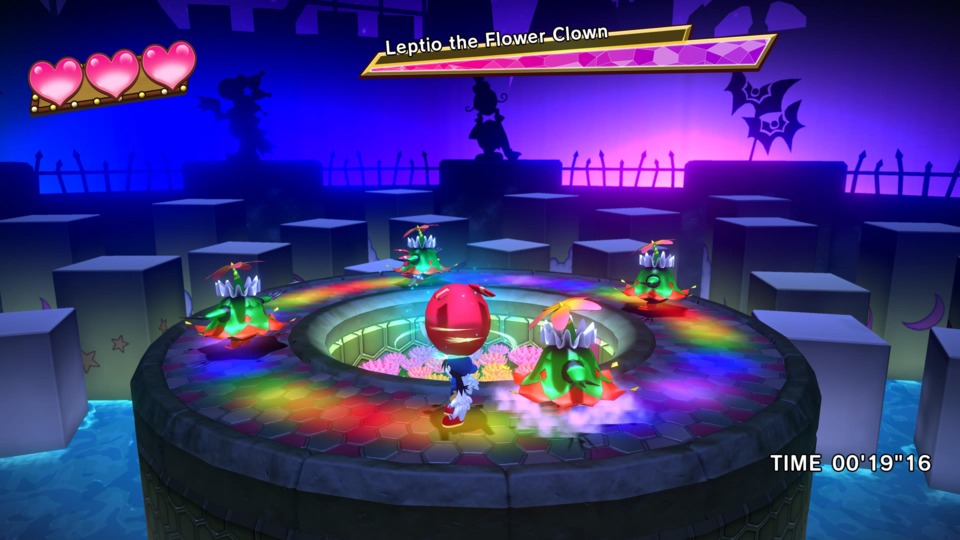 Leptio the Flower Clown is a Klonoa 2 boss who is more similar to a boss from the first one, but most of them are even more straightforward.