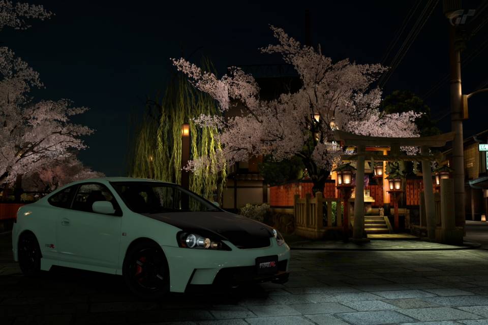 This photo really showcases the depth that the Gran Turismo scenery's have.. the Integra sits poised