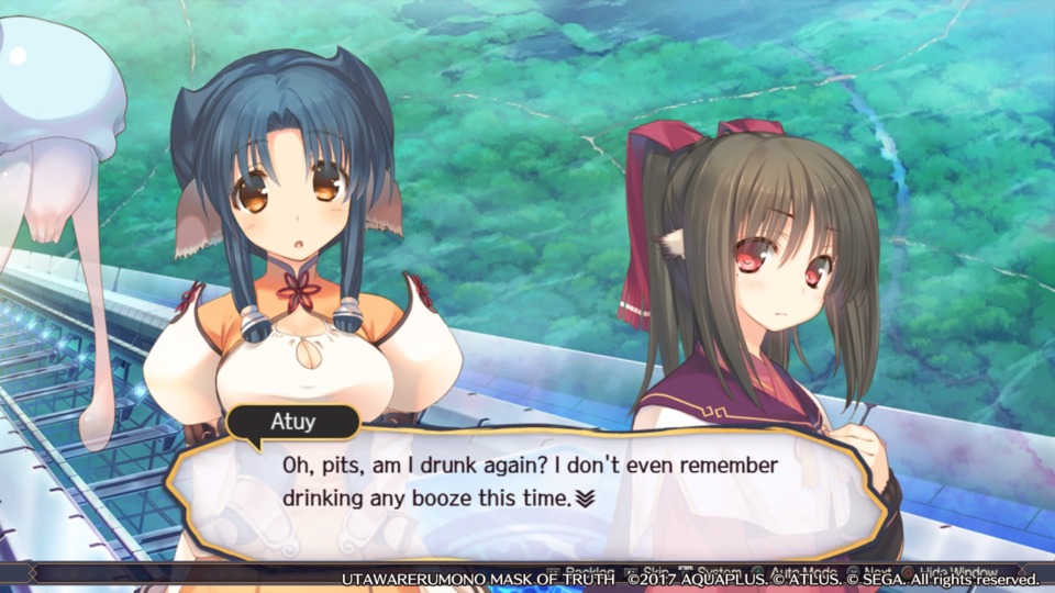 Expect to see lots of visual novel cutscenes like this one.