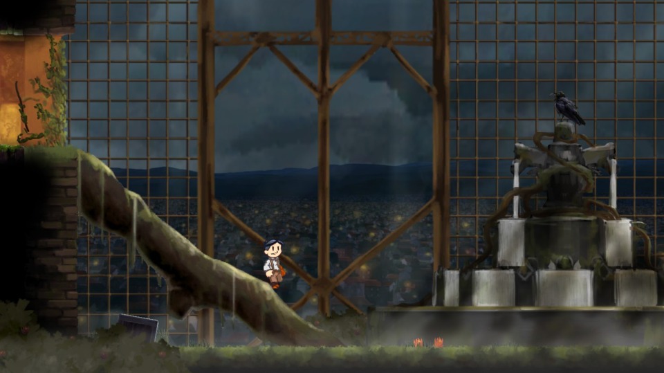 Teslagrad is one of those games that looks better in motion but it still has the potential for striking scenes, like this enormous conservatory high above the city.