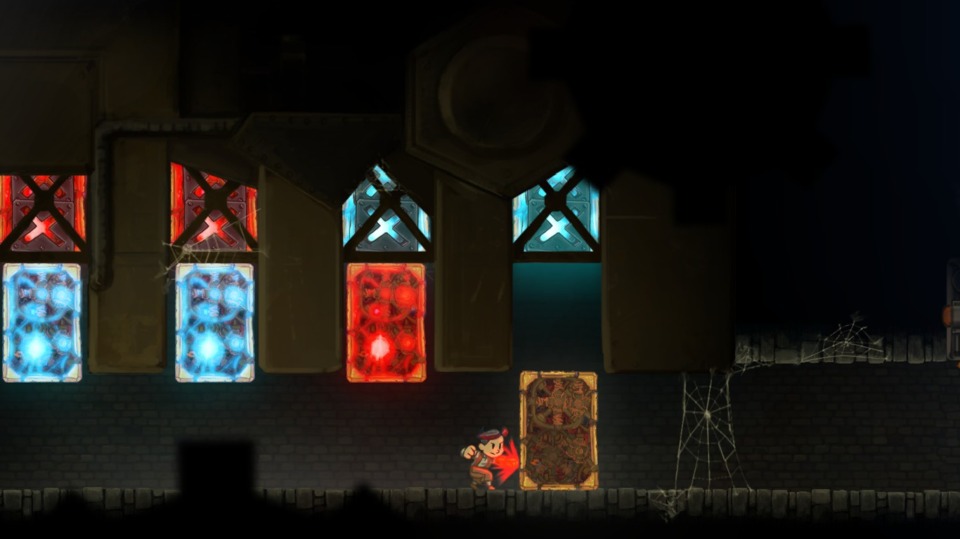 This is Teslagrad in a nutshell: lots of blues and reds, both oppose each other.