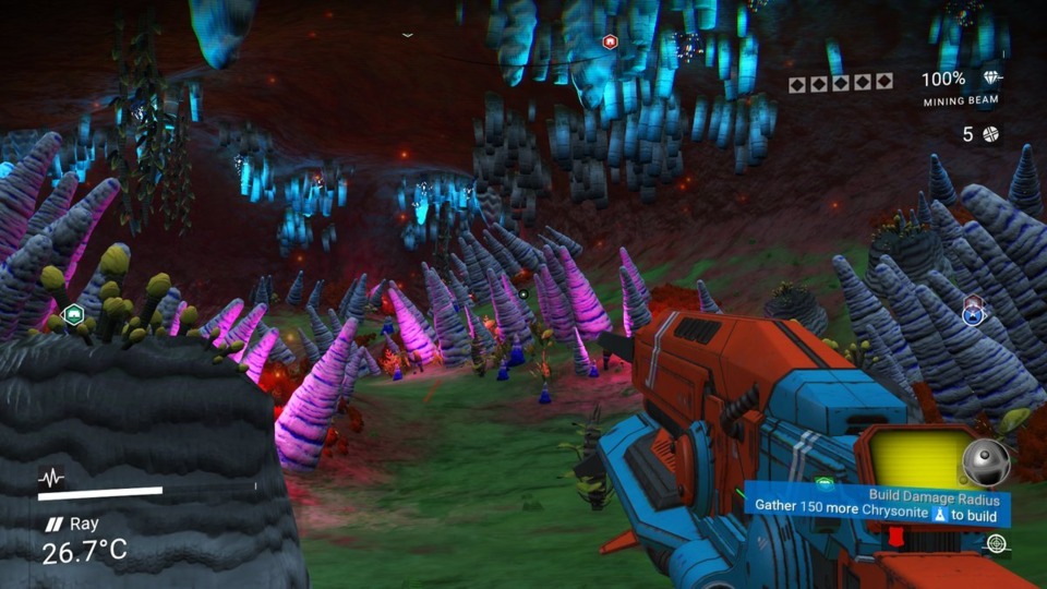 Every cave in this game is psychedelic as heck. I'm wondering if there's something in those mushroom spores...
