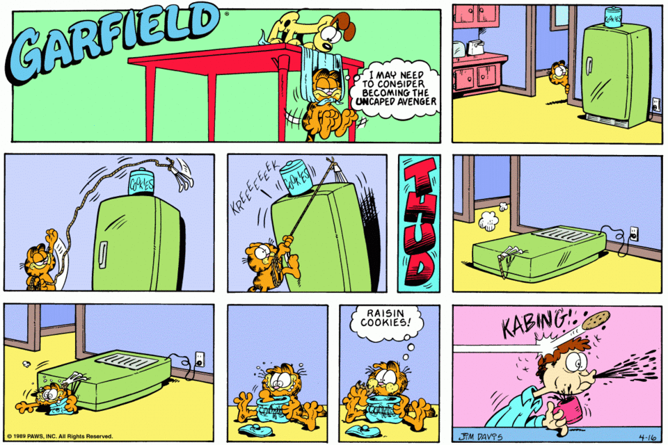 Surprising no-one, Garfield and Matt Kessler have a lot in common including a dislike of 'trap cookies'.