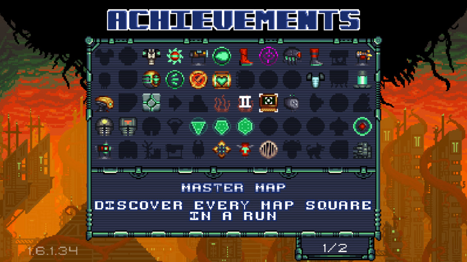 There's a lot to unlock, and some of it requires playing a certain way which may well add a layer of longevity on its own. Also, I found this Master Map just once but really late: I can't help but think how easy a run would be if I found it early.