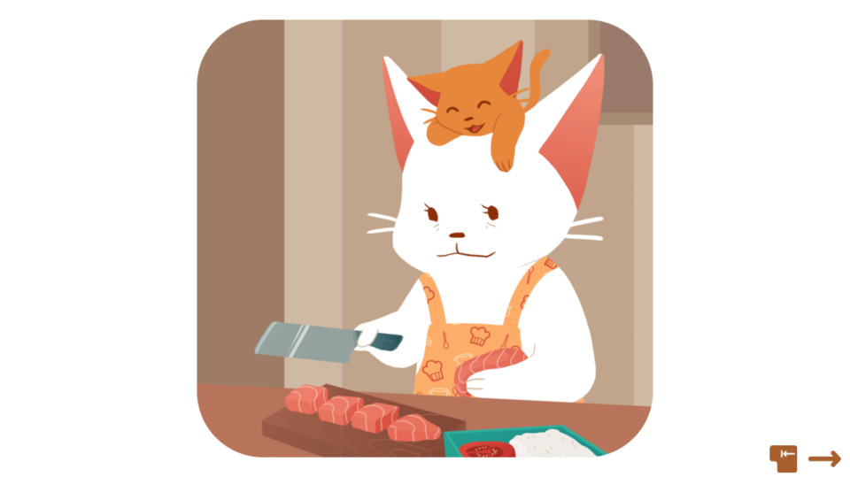 There's not a whole lot of nuance to the otherwise adorable story of cats preparing bento, which is good because the pacing has slowed down considerably as the puzzles get harder.