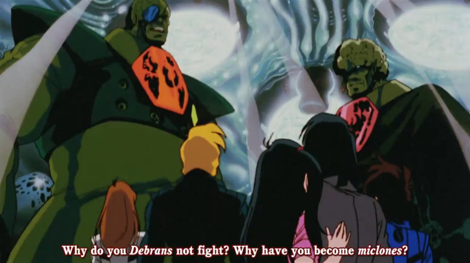 The Zentradi are way more intimidating close up. Also, I assure you, the one on the left is wearing pants.