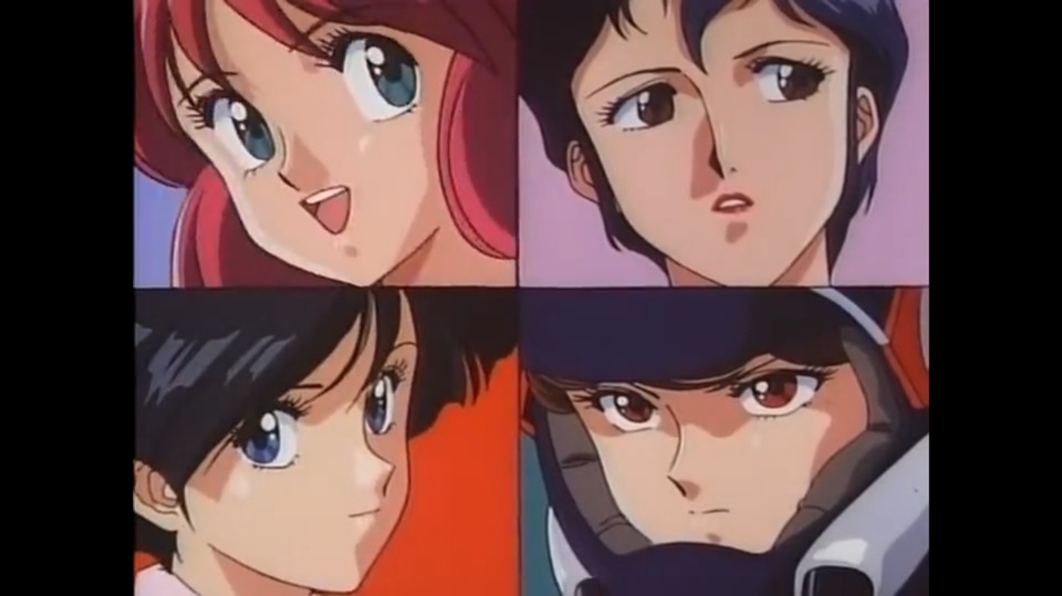 Our four heroines. Clockwise from top left: Nene, Sylia, Priss, and Linna.