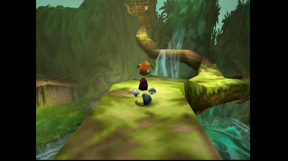 Just walkin' on a branch. Textures aside, Rayman 2's visuals hold up.
