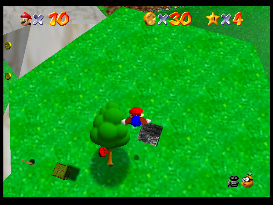 Perfectly aim the cannon shot from the lower area of the course to enter the cannon in the floating island directly. This is the real Mario Golf.