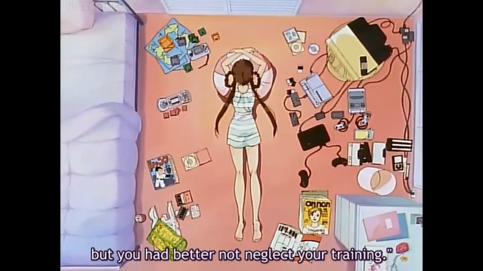 If anything was going to endear me to Yohko, it'd be owning every damn game console out in 1992. Is that a Lynx? And a PC Engine Duo?