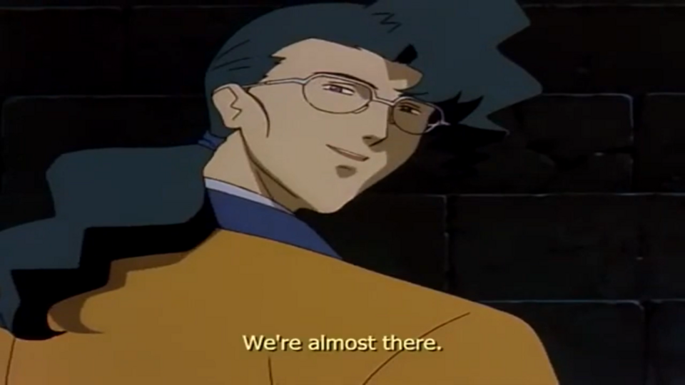 This luckless soul spends a third of this episode being controlled by Ayako, a third as the bodyjacked vessel of a demon, and a third getting jumped by M. Bison and his Shadaloo goons. All he ever wanted was to be an educator.