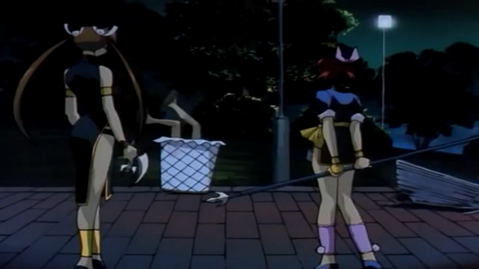 Ayako and Azusa 2 confronting Yohko in her natural habitat.