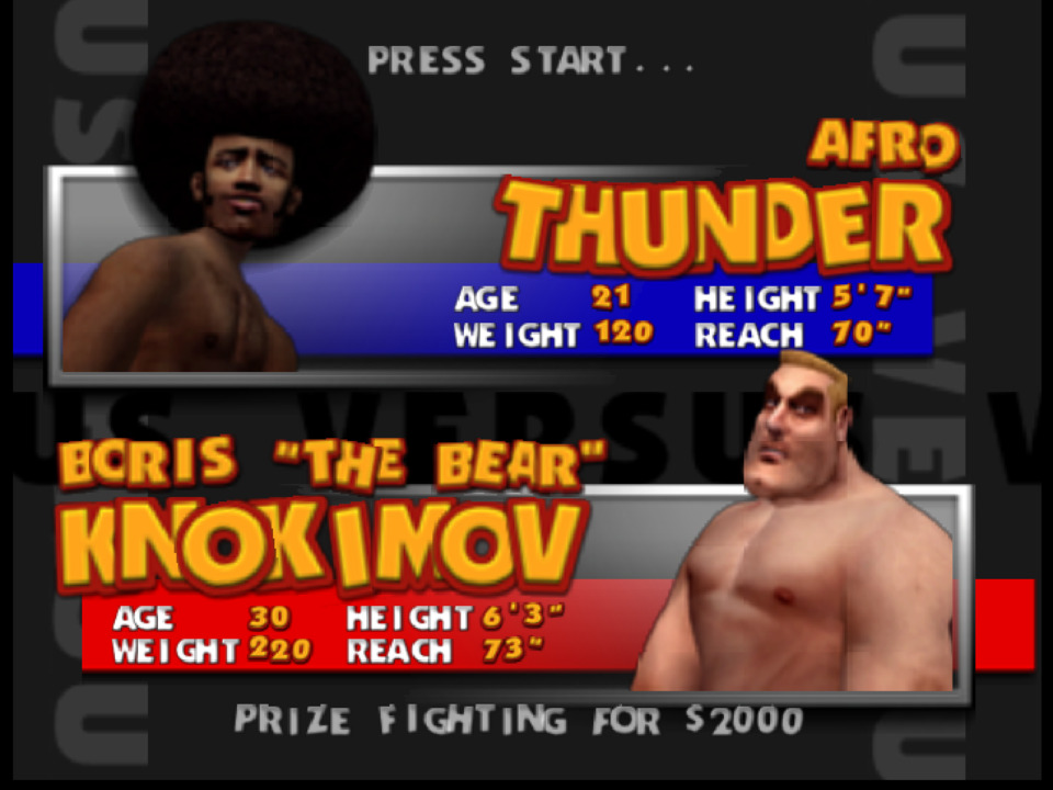 Do you think they chickened out on a 'Knokimout' because it wasn't Russian enough? Or is this a reference to Ivan Drago straight up murdering dudes in the ring? Seeing what some of the other boxers are called, I don't think the devs were being all that clever with the names.