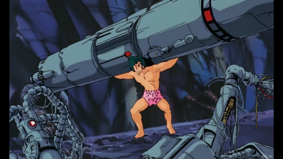 Carson has a lot of cool moments, like hefting this enormous pipe, but the fact he spends almost the entire movie in those pink boxers ensures that no-one makes it through this adventure with a whole lot of dignity.