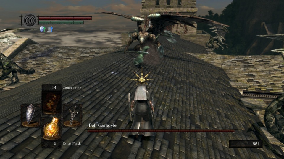 At least the Bell Gargoyle fight seems normal enough. Wait, what's that behind it...?
