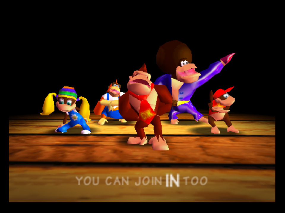 I can never think of the DK Rap without also thinking of Joel Haver's 'Lanky Kong listens to the DK Rap for the first time' animation. Go Google it, I can't put links in captions.